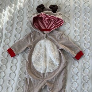 Cat & Jack Striped Hooded Baby Outfit